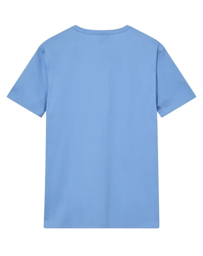 Mos Mosh - MMGPerry O-SS T-shirt - Silver Lake Blue 